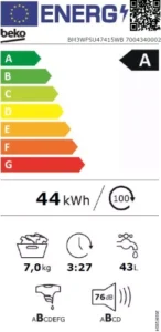 Mașina de spălat Beko BM3WFSU47415WB 7 kg - recenzie și specificații