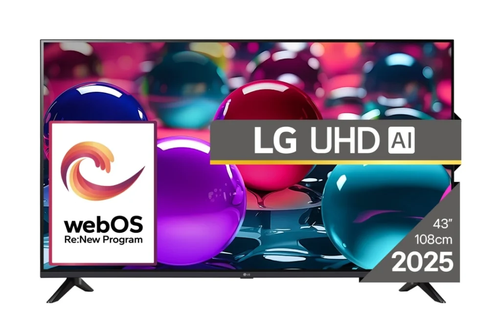 Televizor LG LED 43UA73003LA, 108 cm, Smart, 4K Ultra HD, Clasa G — Imagine și gaming