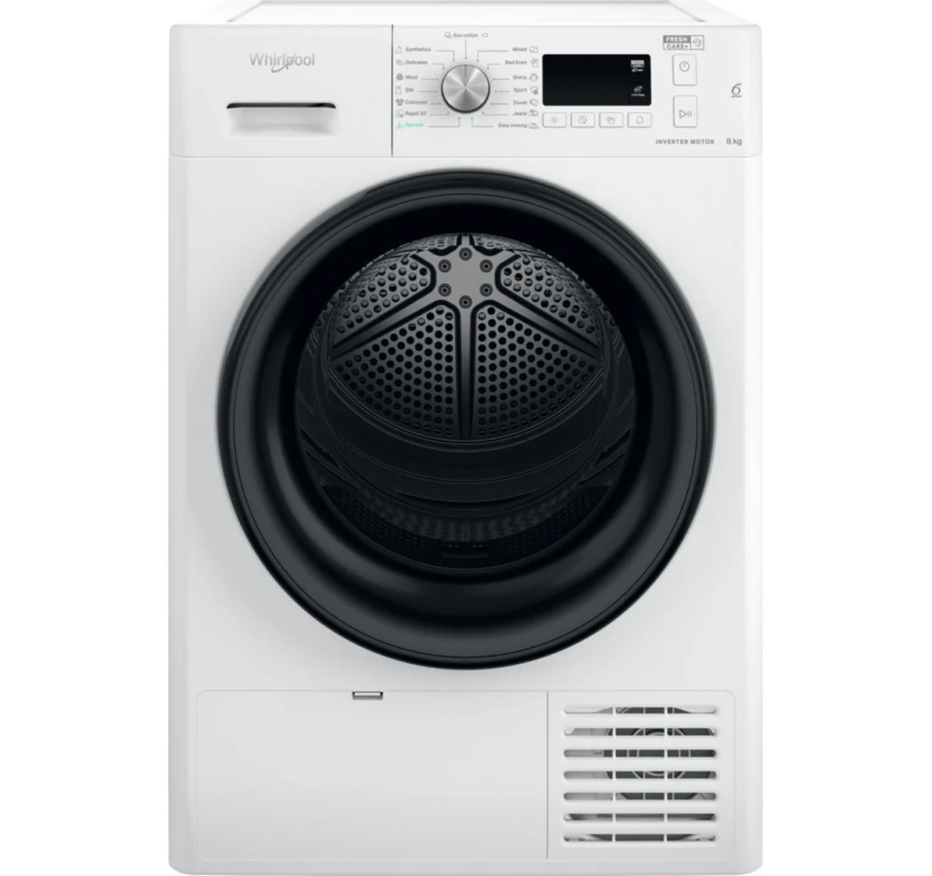 Uscător Whirlpool FFTM1182BEE cu pompă de căldură și capacitate de 8 kg